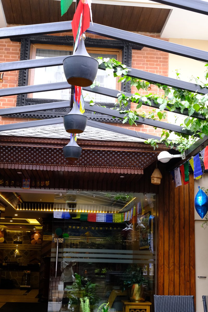 The Kailash Boutique hotel at Kathmandu. We stayed at Kathmandu two nights.