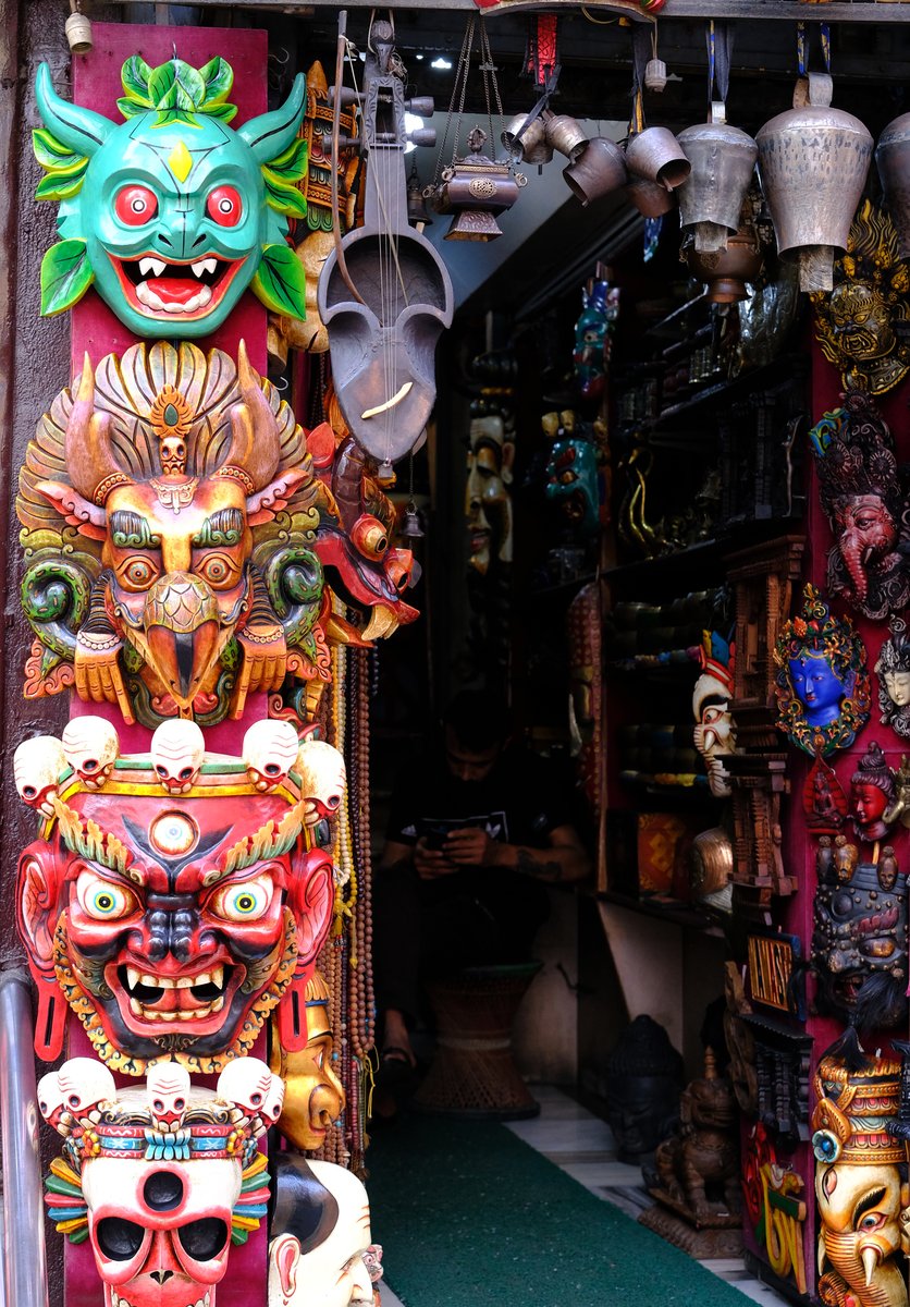 More masks and other colourful handicrafts