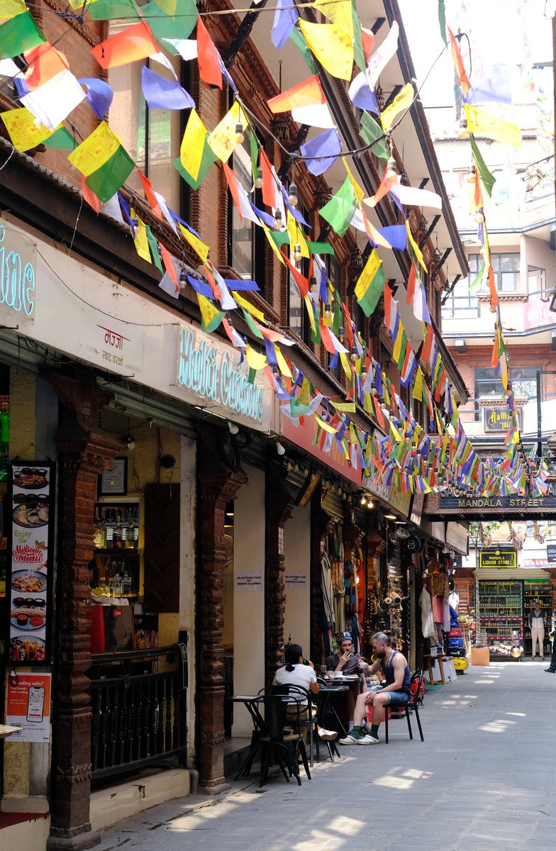 Apart from the ubiquitous prayer flags, many places could have been in Europe