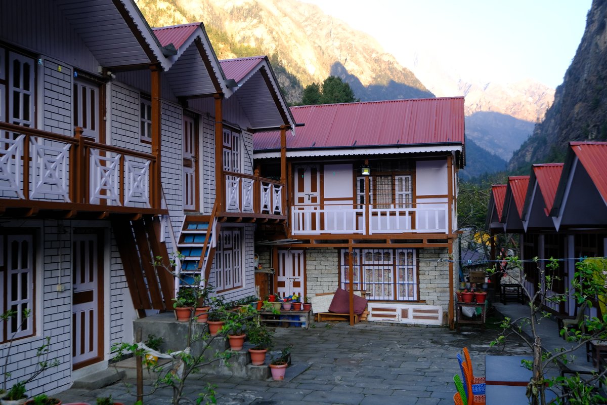 The teahouse in the morning before we started