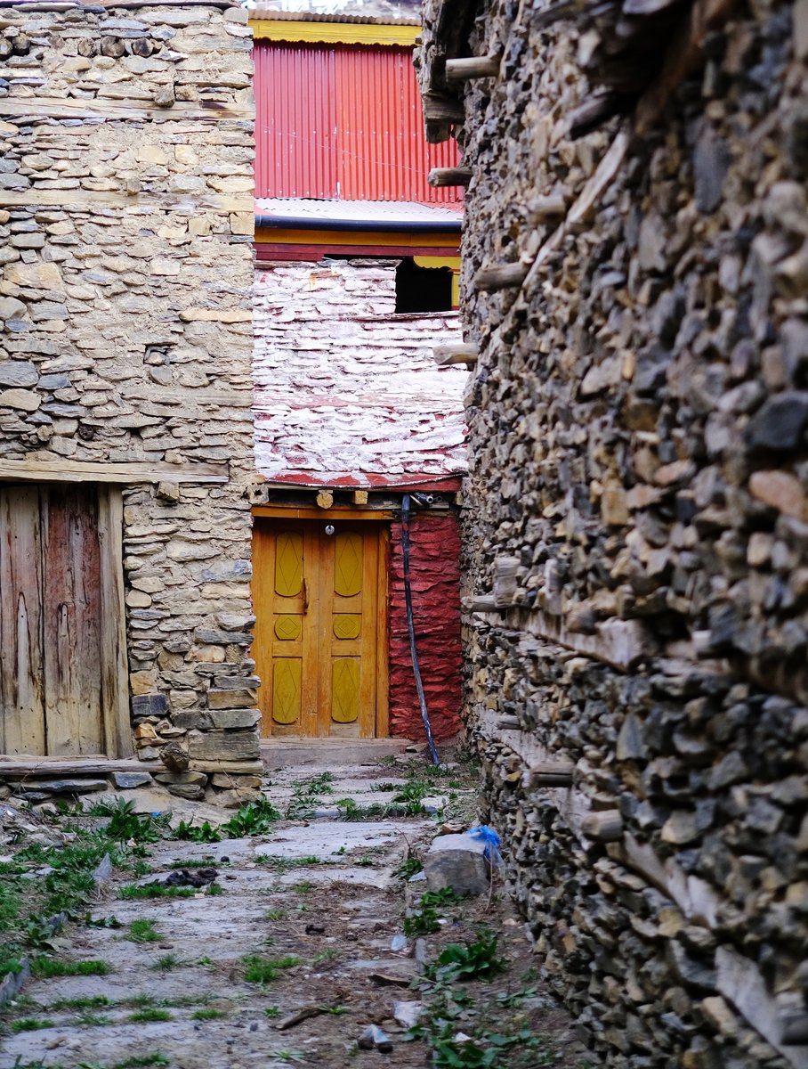 Splashes of color in the village