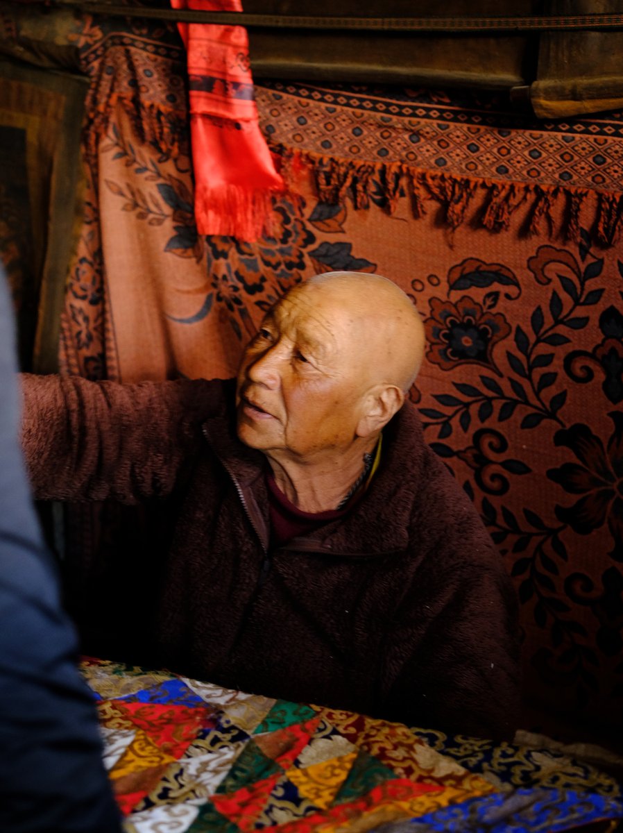 The elderly lady monk who lives at the monastery