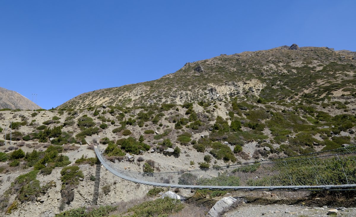 Another crossing on a long suspension bridge